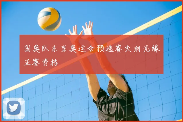 国奥队东京奥运会预选赛失利无缘正赛资格